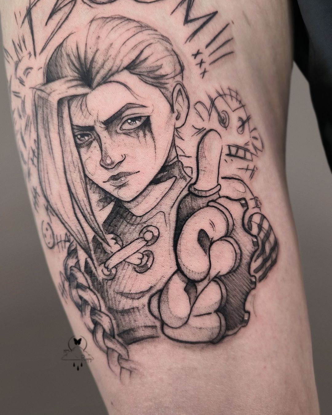 Portfolio de Poppy Tatouage Manga Anime Tatouage Illustratif